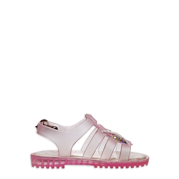 Josmo jelly sandals glitter pink size 8 - Picture 3 of 4